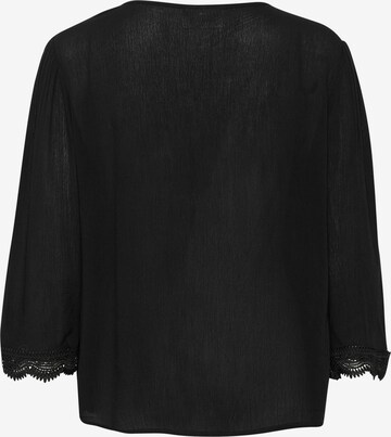 Cream Blouse 'Bea' in Black