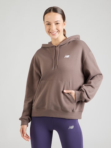 new balance Sweatshirt 'Essentials' in Brown: front