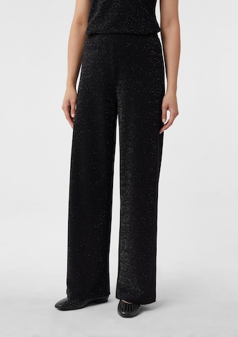 Regular Pantalon COMMA en noir