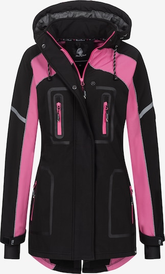 Rock Creek Jacke in silbergrau / pink / schwarz, Produktansicht