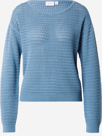 VILA Sweater 'BELLISINA' in Blue: front