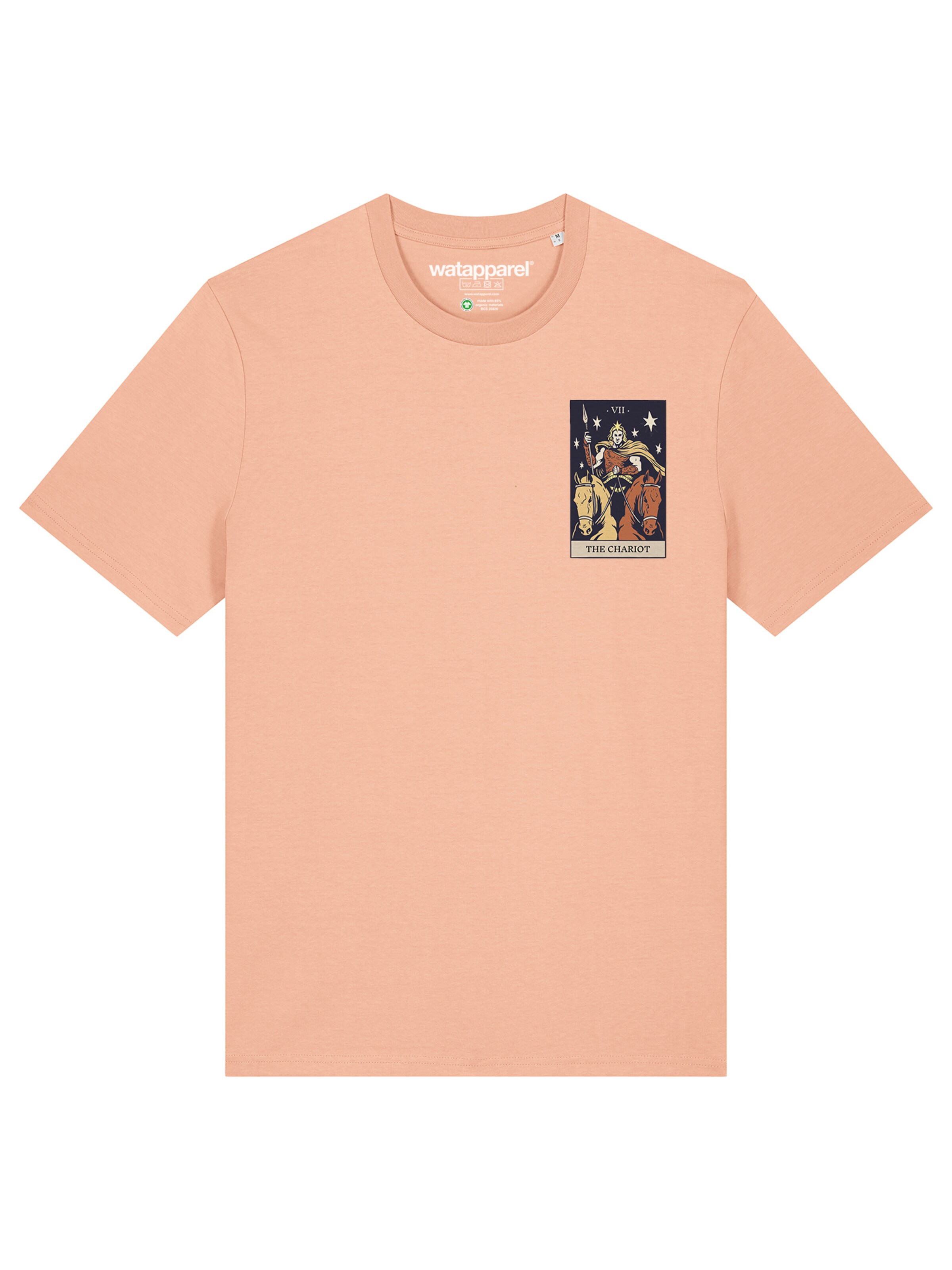T-Shirt 'Tarot The Chariot' Watapparel en orange : devant
