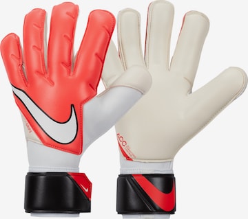 NIKE Athletic Gloves 'Vapor' in White: front