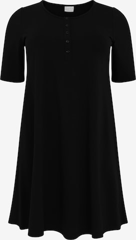 Yoek Dress in Black: front