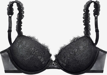 VIVANCE Push-up Bra in Black: front