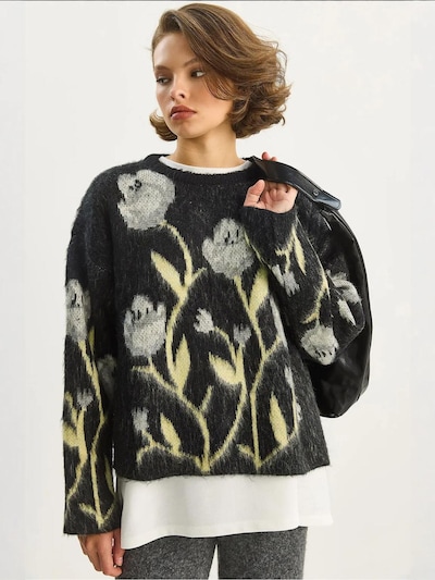 Bianco Lucci Pulover 'Pullover' v velikosti S-M  | črna barva, Prikaz izdelka