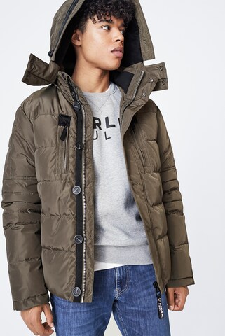 Harlem Soul Winter Jacket 'Sea-Ttle' in Green