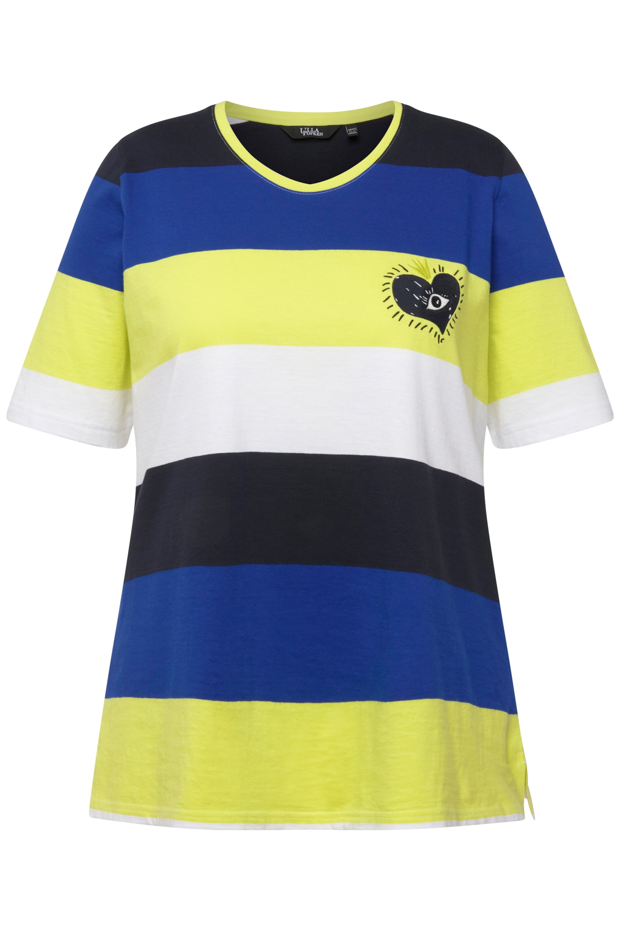 Tricou de la Ulla Popken pe albastru: față