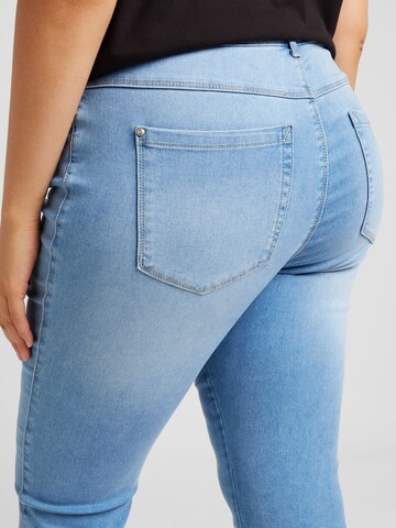 ONLY Carmakoma Skinny Jeans 'AUGUSTA' in Blauw