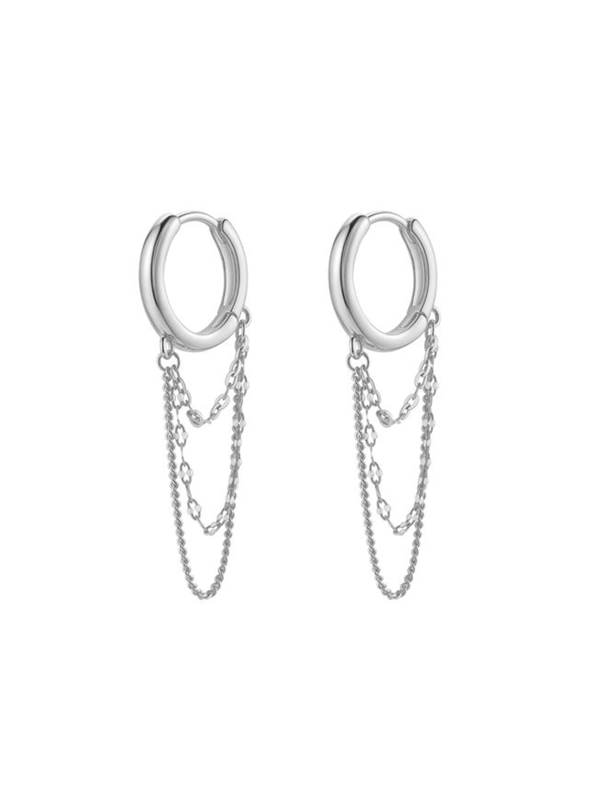 Hey Happiness Earrings 'Cascade' in Silver