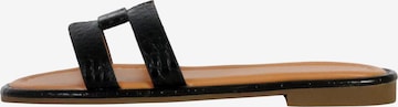 The Divine Factory Pantolette in Schwarz: Vorderseite