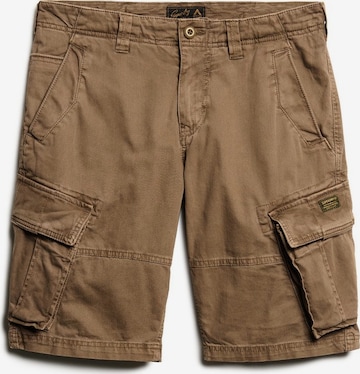 Superdry Regular Cargo Pants in Brown: front