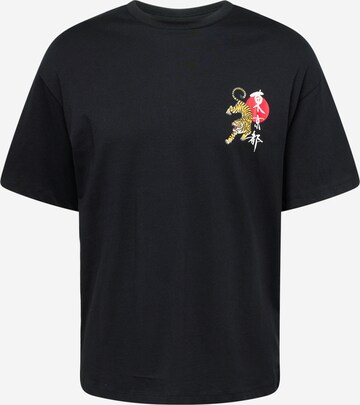 JACK & JONES T-shirt 'BRADLEY NAGASAKI' i svart: framsida