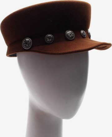 Maison Michel Hat & Cap in L in Brown: front