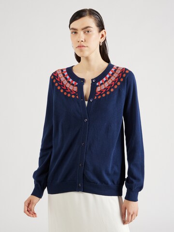 Cardigan Danefae en bleu : devant