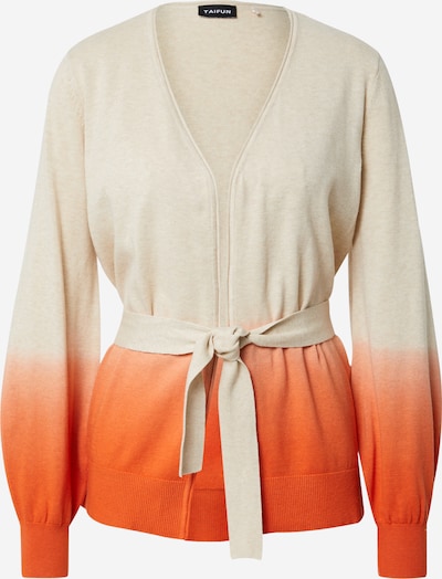 TAIFUN Knit cardigan in Beige / Orange, Item view
