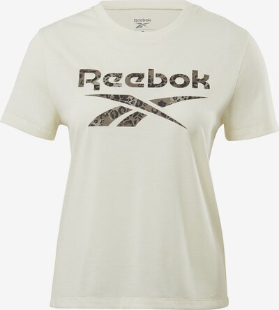 REEBOK Tehnička sportska majica u siva / crna / bijela, Pregled proizvoda