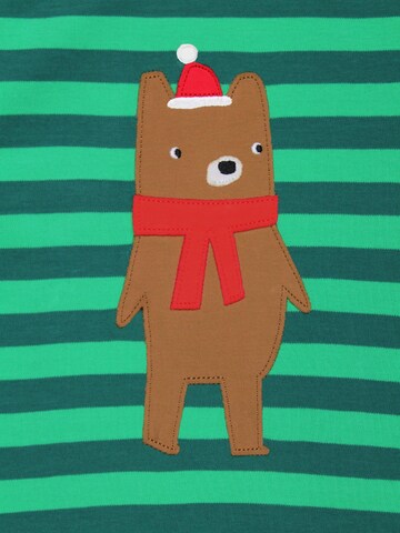 Toby Tiger Shirt 'Weihnachtsbär' in Green