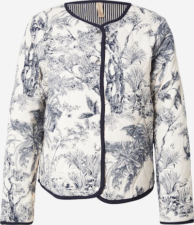 Soyaconcept Välikausitakki 'CARLI 3' värissä ecru / laivastonsininen, Tuotenäkymä