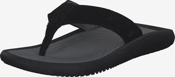 UGG T-Bar Sandals in Black: front