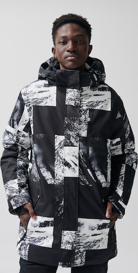 Sportinė striukė iš NoWear, spalva – juoda / balta, Prekių apžvalga