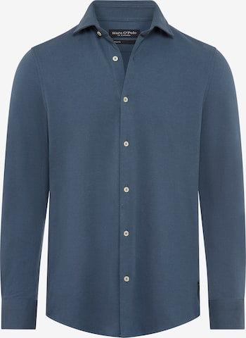 Marc O'Polo Button Up Shirt in Blue: front