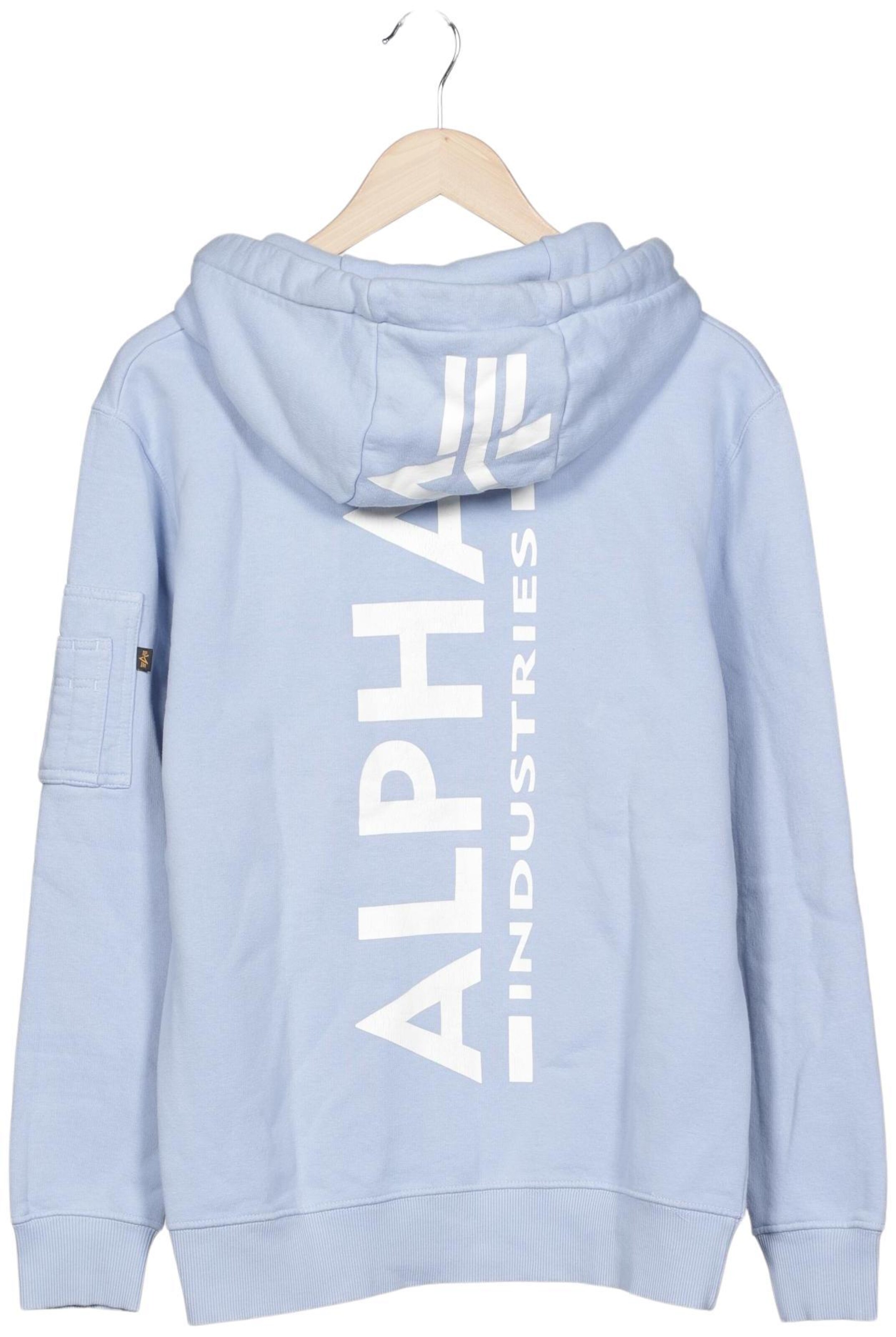 ALPHA INDUSTRIES Sweatshirt & Zip-Up Hoodie in M in Blue