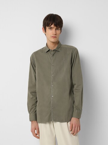 Scalpers Regular fit Skjorta 'Seatle' i grön: framsida