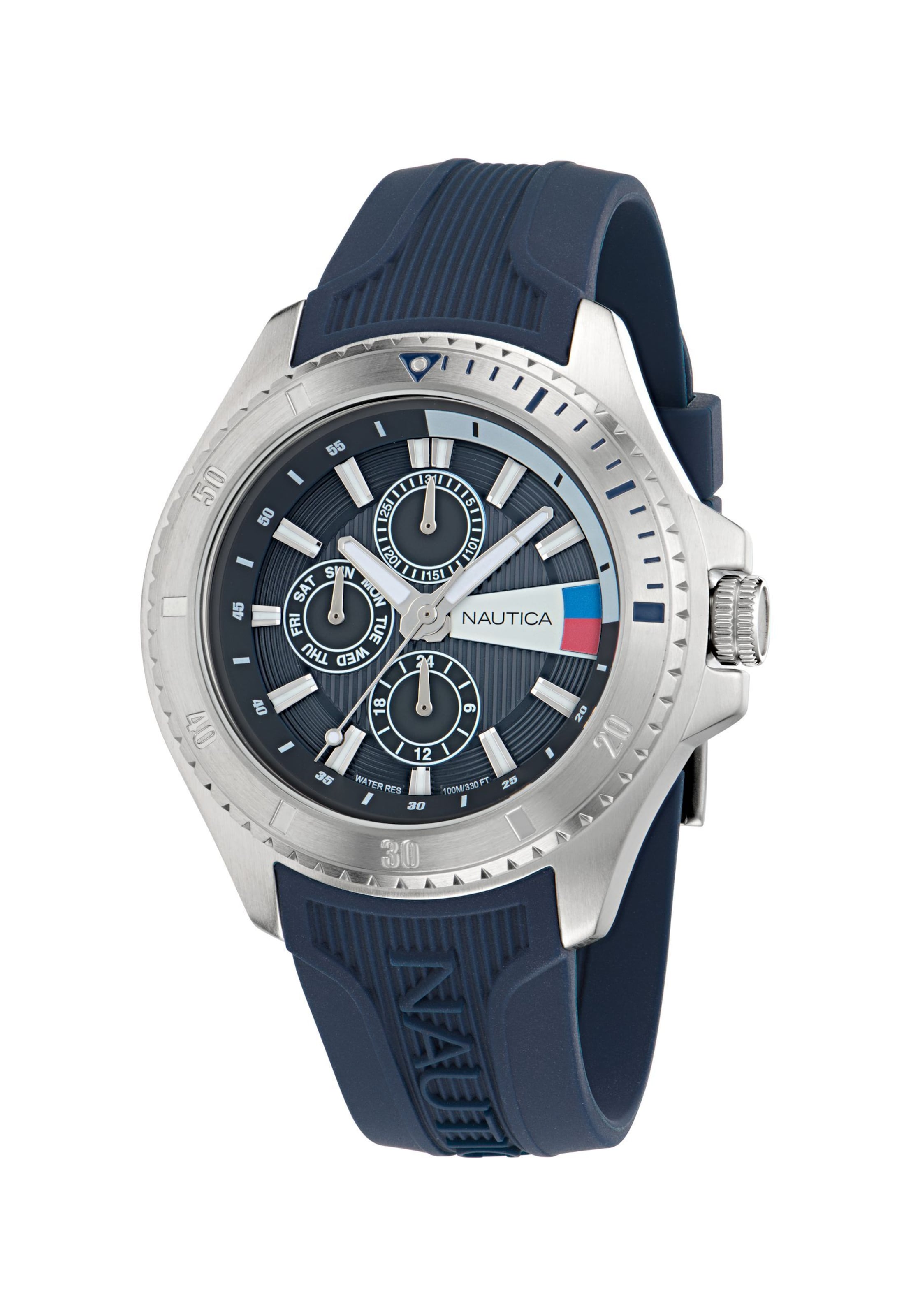 Montre à affichage analogique NAUTICA en bleu : devant