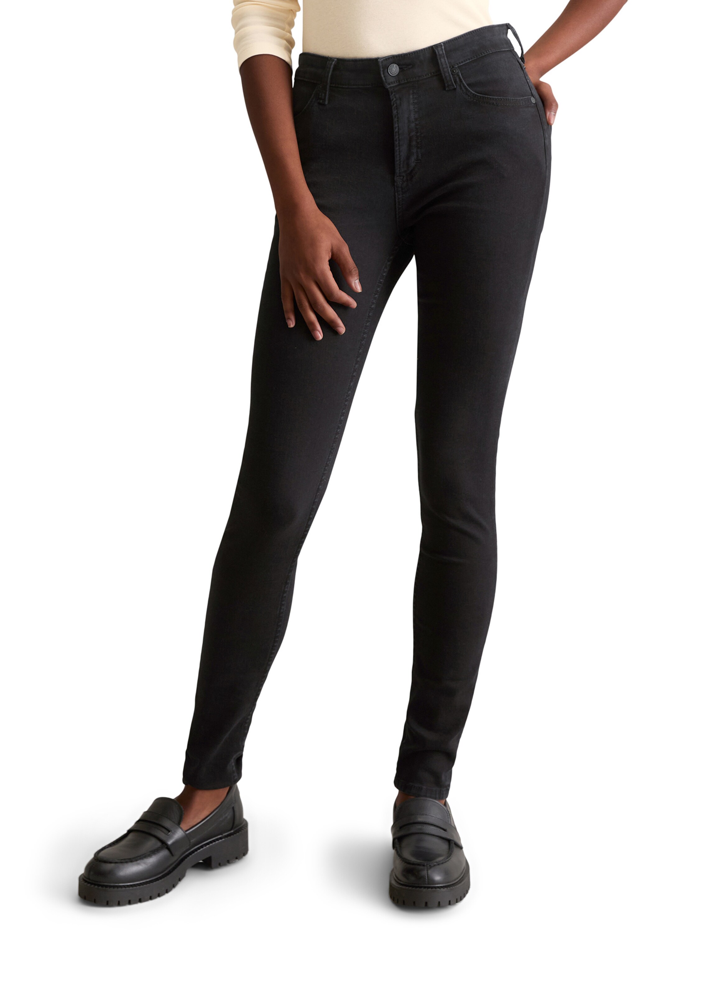 Marc O'Polo DENIM Regular Jeans in Black: front