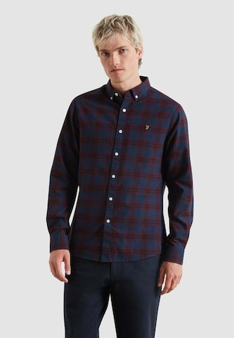 FARAH Regular Fit Hemd 'BREWER' in Lila: Vorderseite