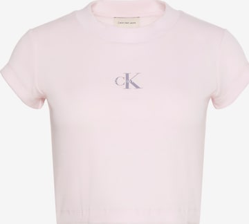 Calvin Klein Jeans Koszulka w kolorze różowy: przód