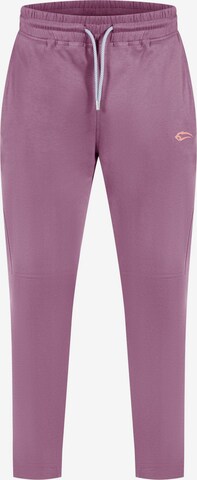 Effilé Pantalon 'Leon' Smilodox en violet : devant