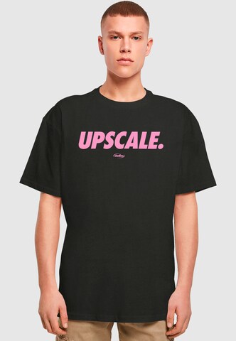 T-Shirt MT Upscale en noir : devant