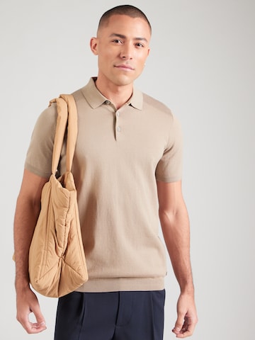 No Excess Sweter w kolorze brązowy: przód