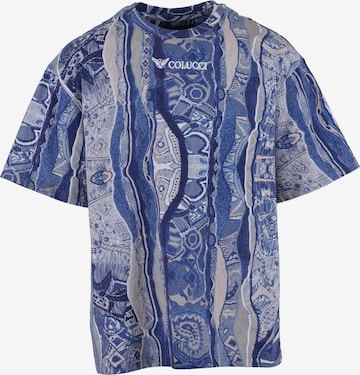 T-Shirt Colucci en bleu : devant