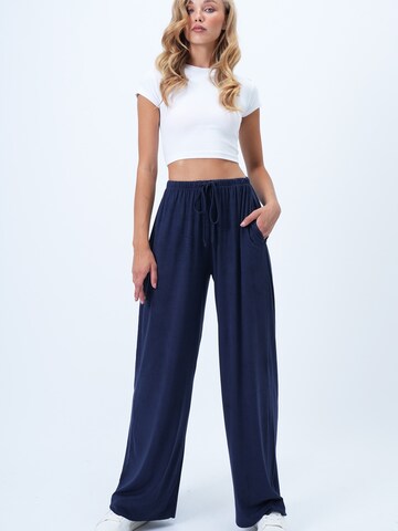 Trend Alaçatı Stili Широкий Штаны в Синий: спереди
