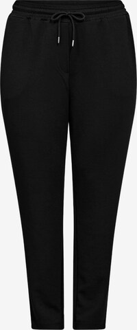 Pantalon 'Sabina 31' Wasabi Concept en noir : devant