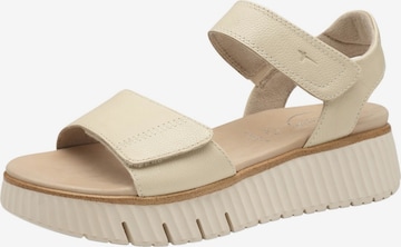 Sandales Tamaris Comfort en beige : devant