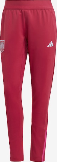 ADIDAS PERFORMANCE Workout Pants 'Spanien 2023' in Pink / Burgundy / White, Item view