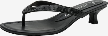 Tongs MARCO TOZZI en noir : devant