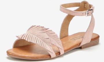 LASCANA Strap Sandals in Pink: front