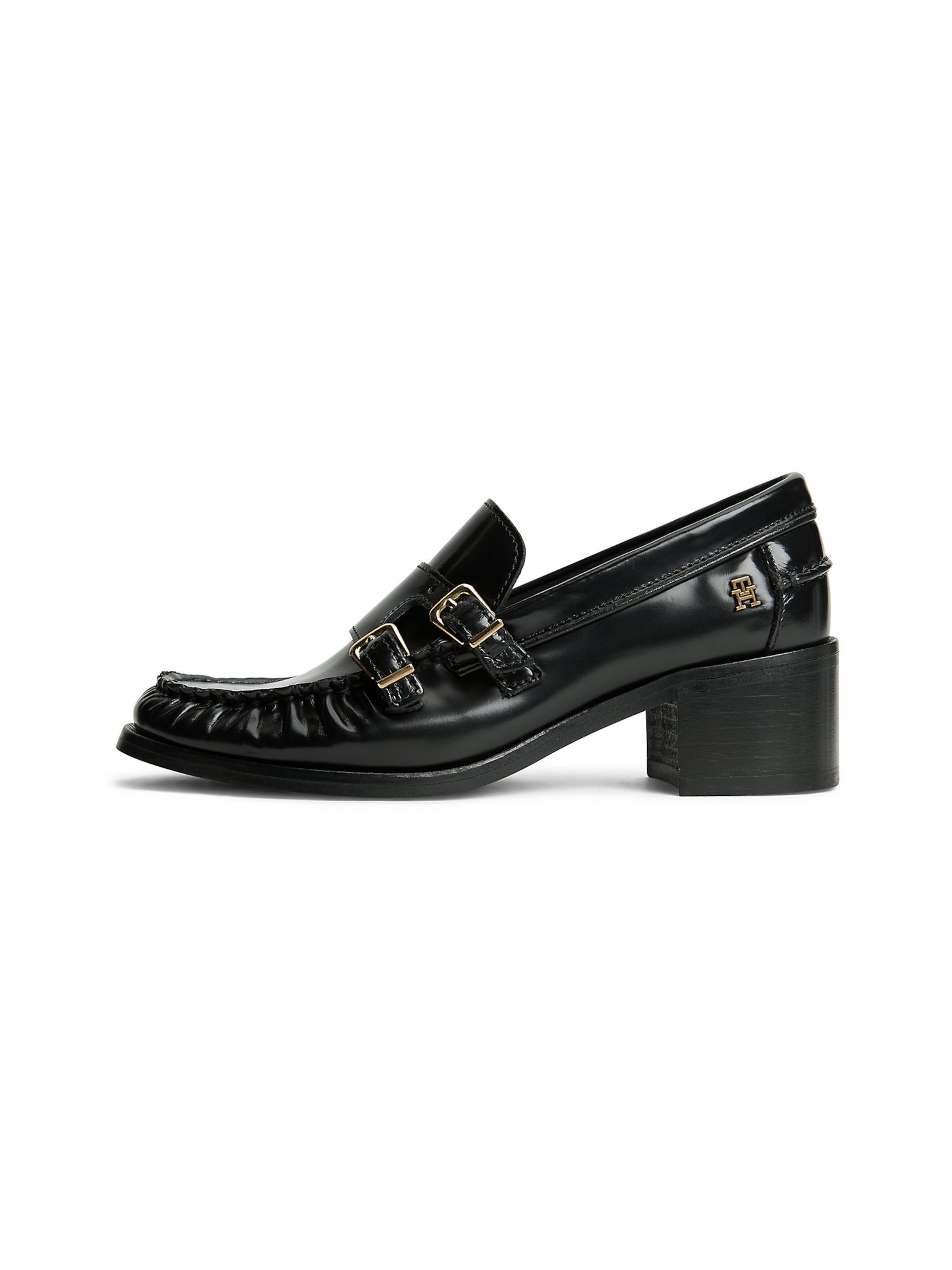 TOMMY HILFIGER Pumps met hoge voorkant in Zwart: voorkant