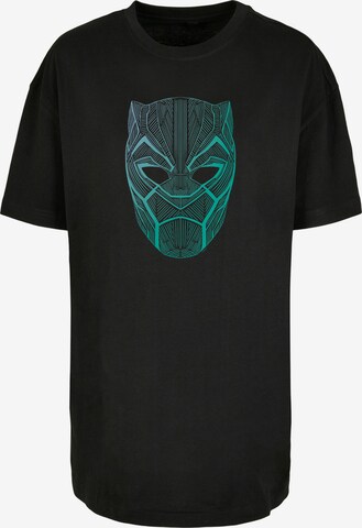 Maglia extra large 'Panther Tribal Mask' di F4NT4STIC in nero: frontale
