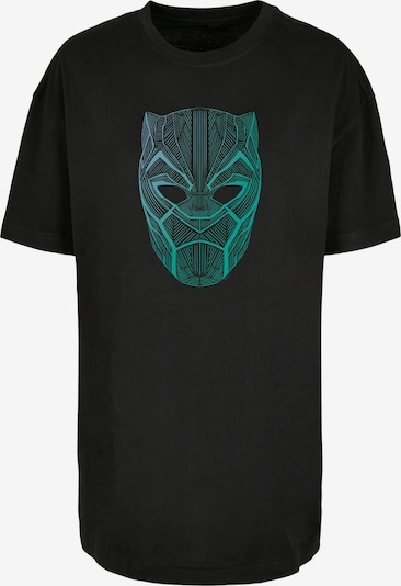 F4NT4STIC T-shirt oversize 'Panther Tribal Mask' en jade / noir, Vue avec produit