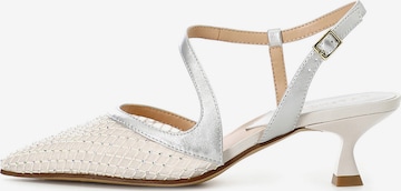 Décolleté sling di CAFè NOIR in bianco: frontale