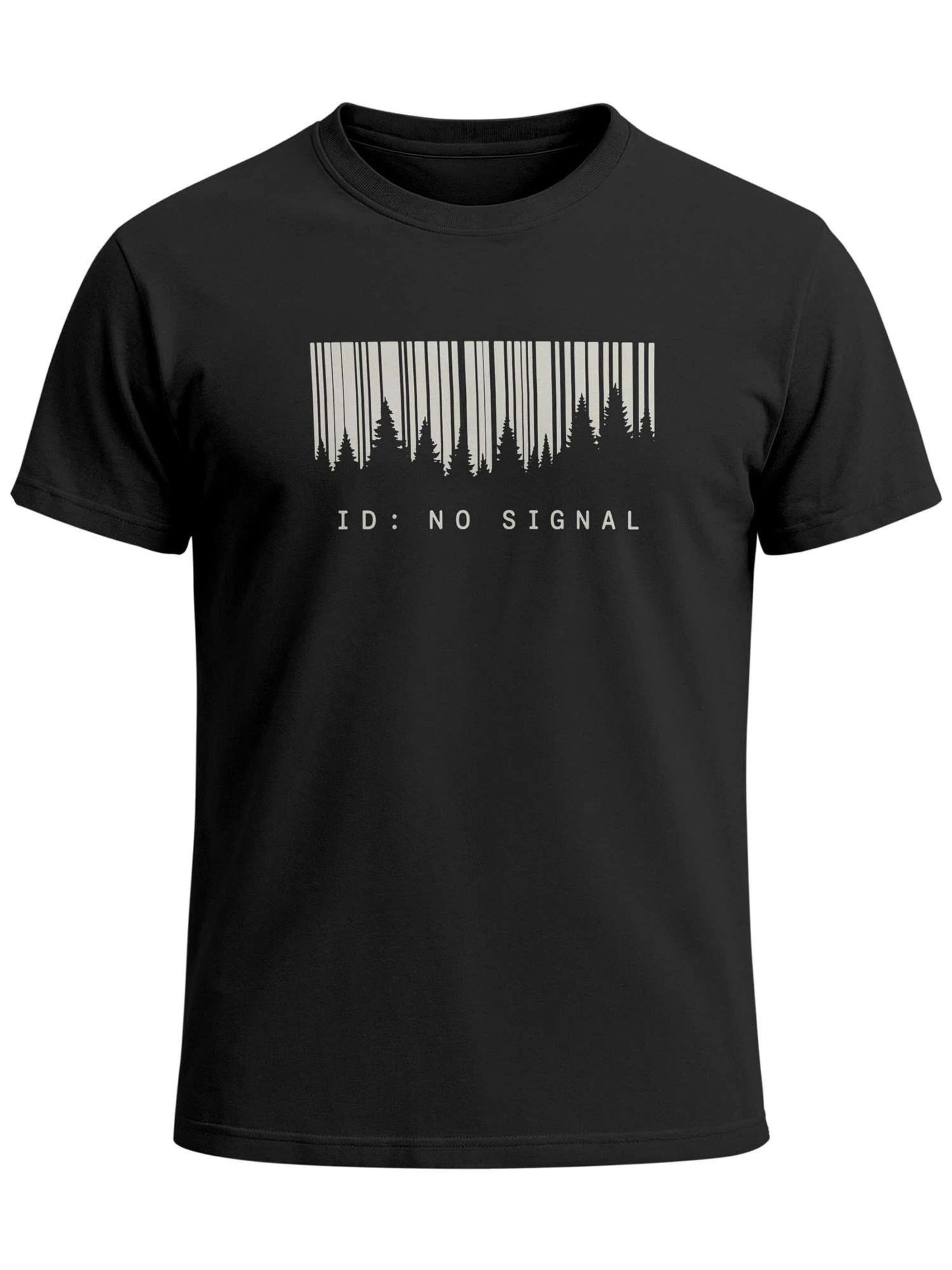 Neverless Shirt 'No Signal' in Black: front