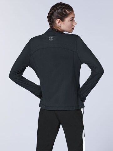 CHIEMSEE Fleece Jacket in Black