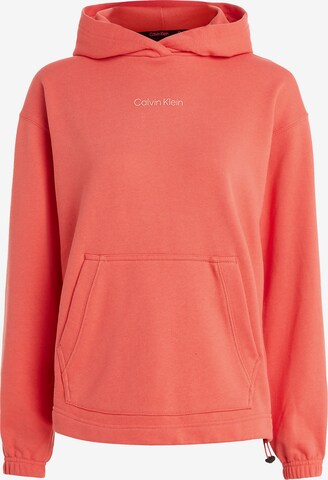 Sweat de sport Calvin Klein Sport en orange : devant