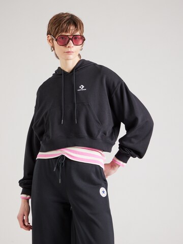 CONVERSE Sweatshirt 'Star Chevron' in Schwarz: Vorderseite